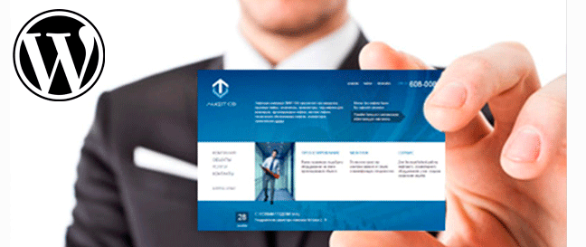 Business card website development Wordpress